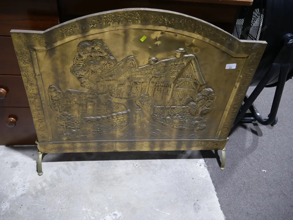 Brass fire screen Image 1++