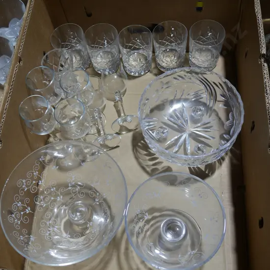 Crystal, glassware