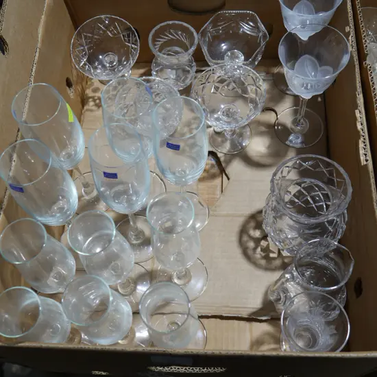 Crystal, glassware
