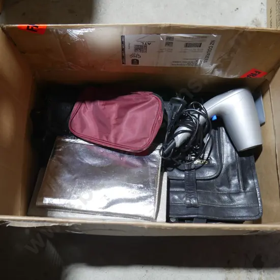 Hair dryer, handbags