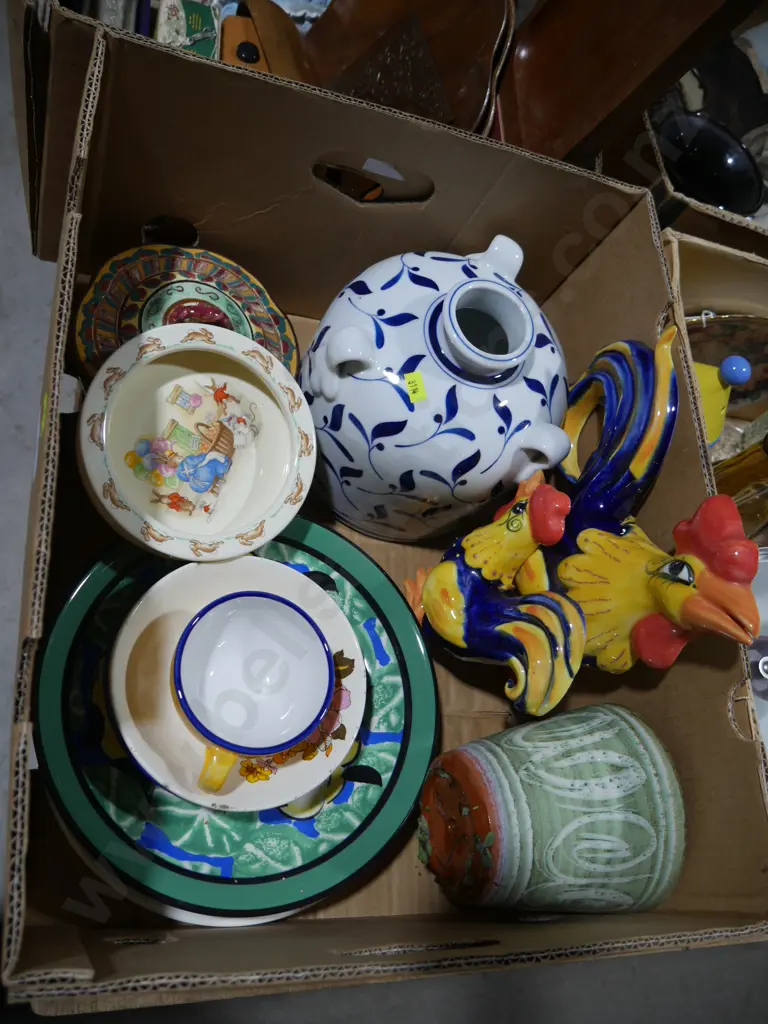 Pottery rooster wall hangings etc Image 1++