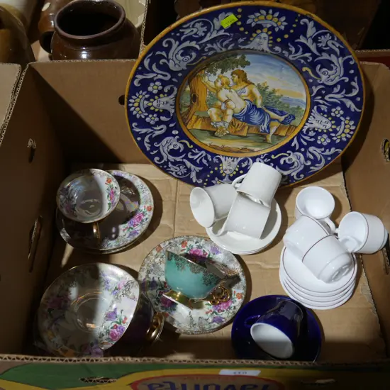 Cups and saucers etc