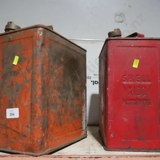 Shell oil tin etc