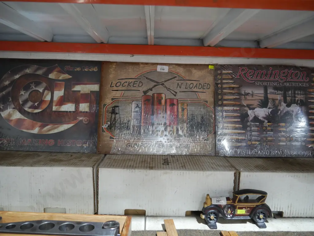 Three tin signs Image 1++