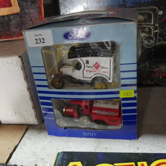 Two Ford model cars
