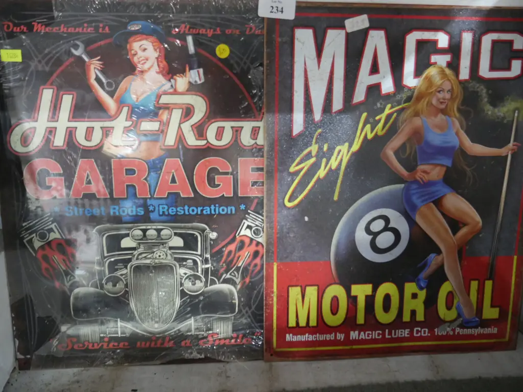 Two tin signs Image 1++