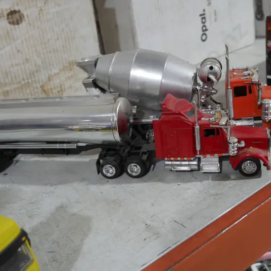 Two model trucks
