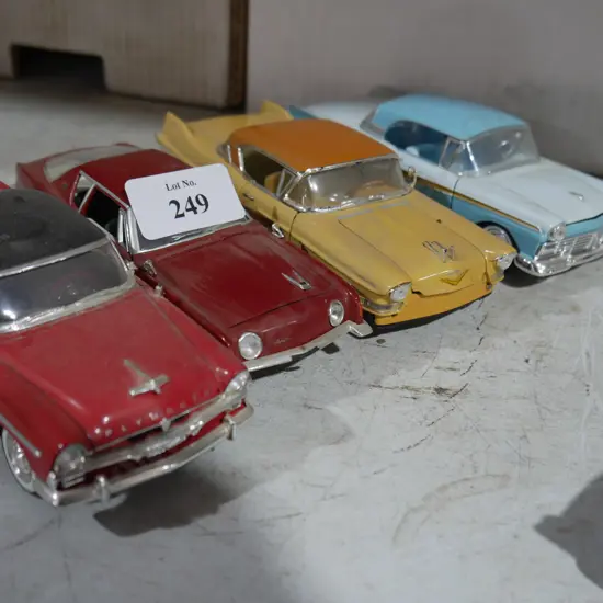 Four model cars