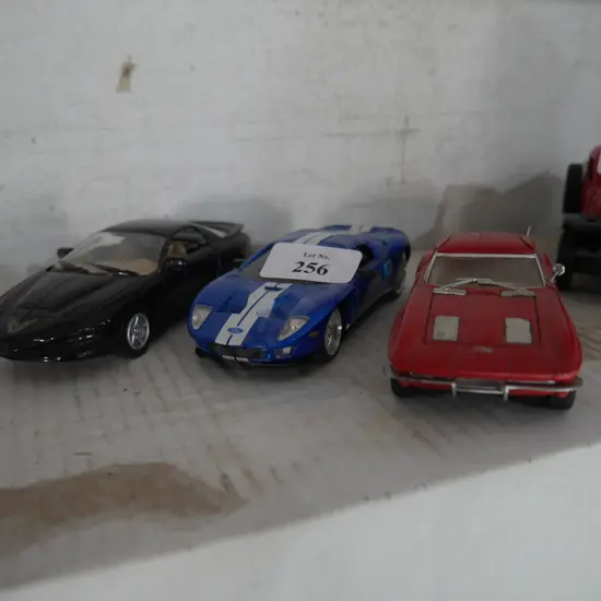 Three model cars