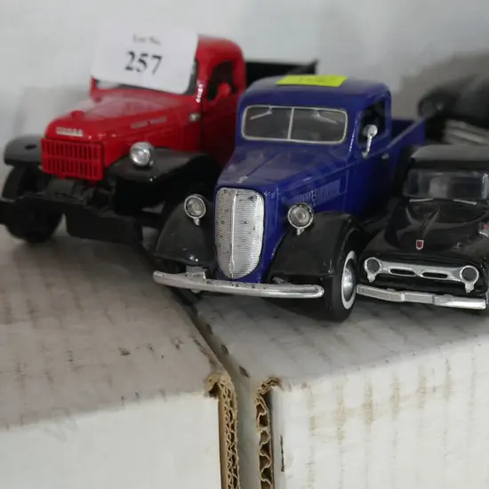 Three model trucks