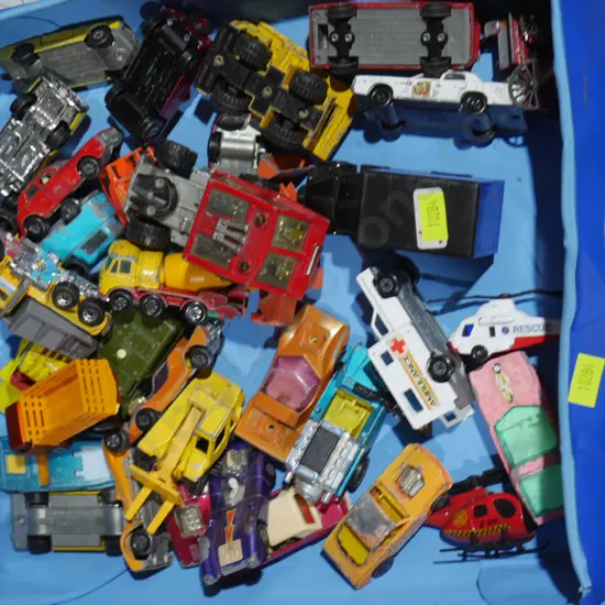 Assorted toy cars etc