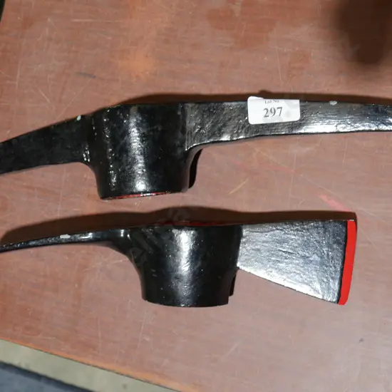 Pick axe and grubber heads