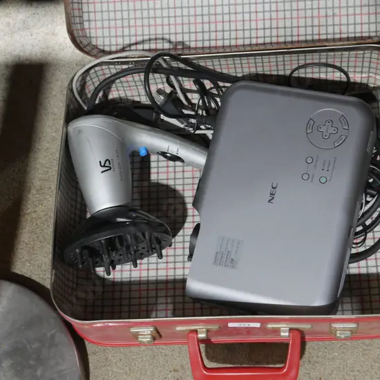Projector and hair dryer