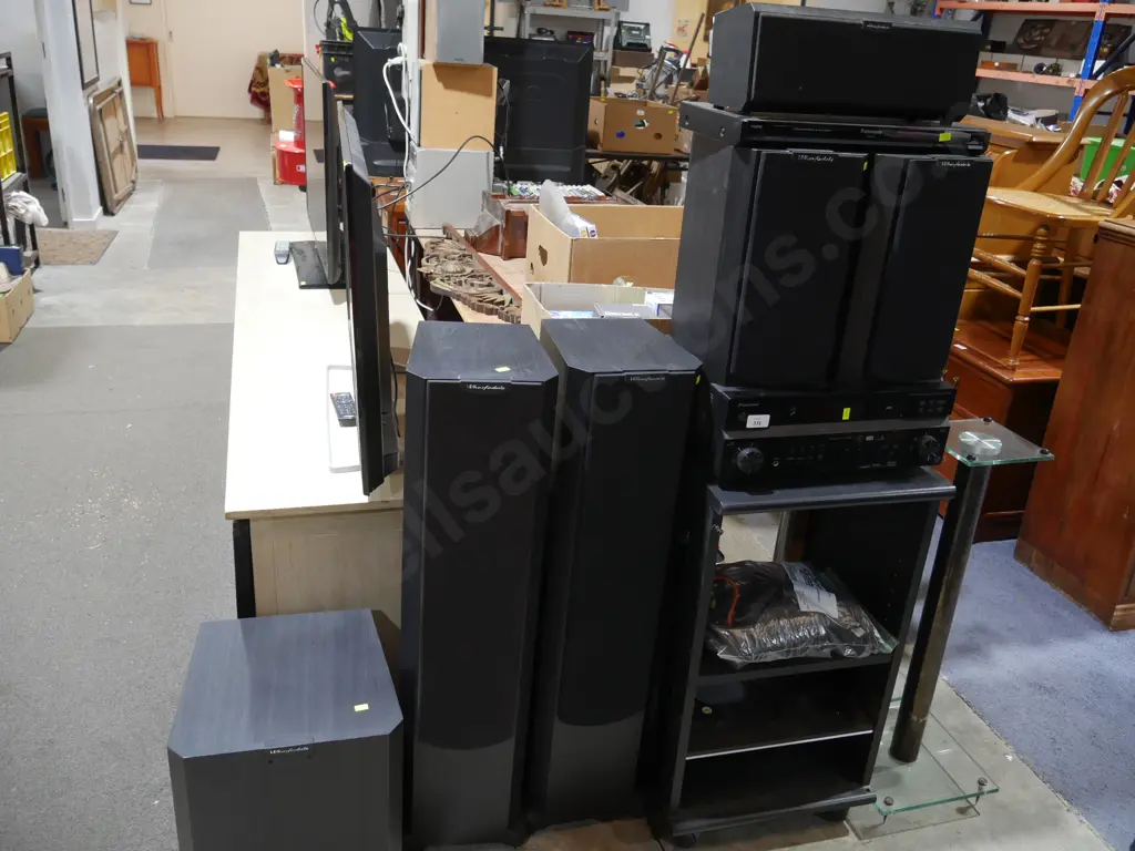 Pioneer receiver and Wharfedale surround sound speakers etc Image 1++