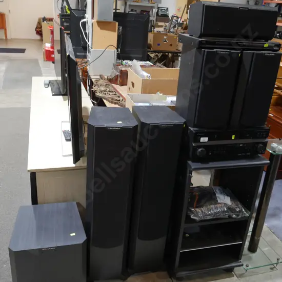 Pioneer receiver and Wharfedale surround sound speakers etc