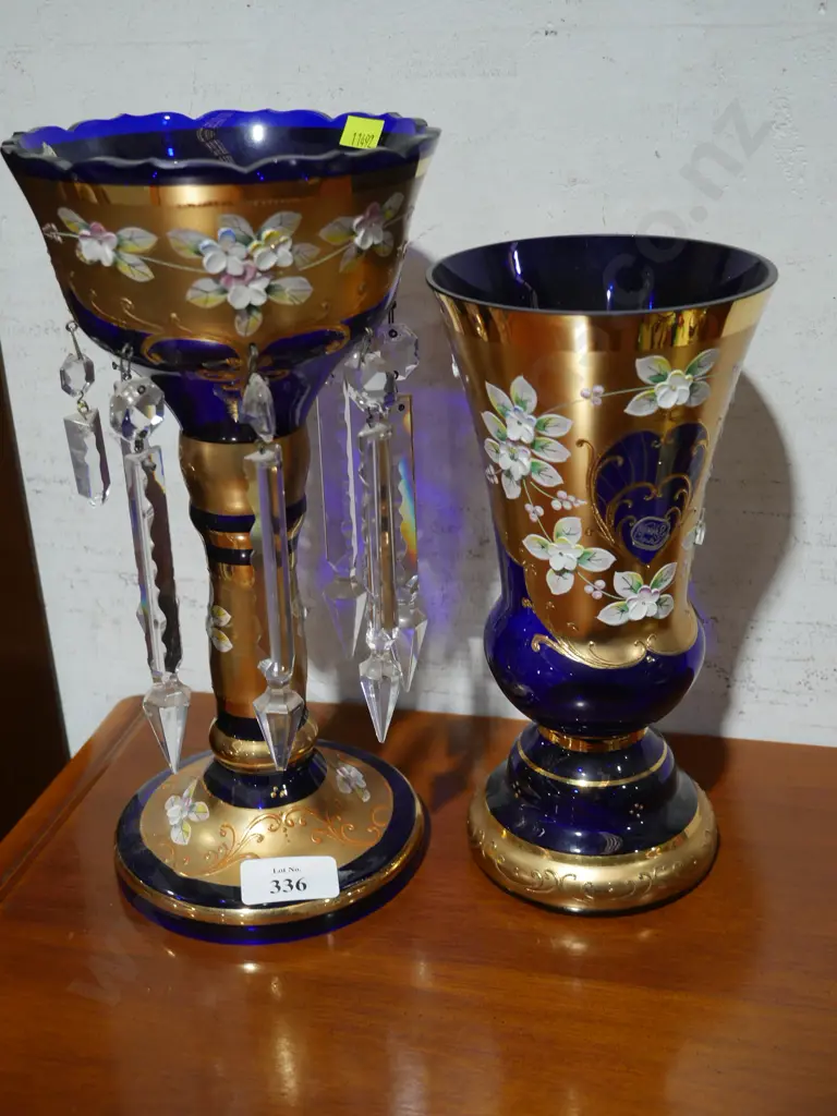 Two Bohemia glass pieces Image 1++