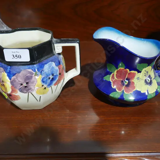 Royal Doulton pansy jug etc
