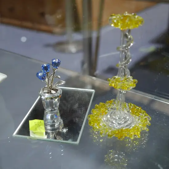 Crystal flowers etc