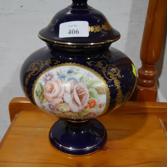 Limoges lidded urn