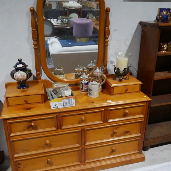 Mirror back dresser