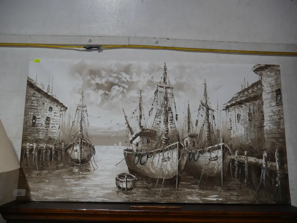 Canvas boats artwork Image 1++