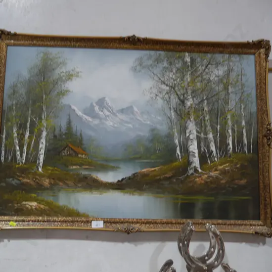Landscape oil painting