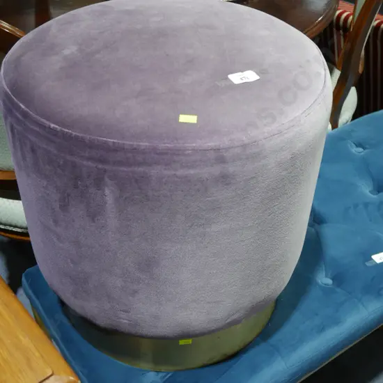 Purple footstool