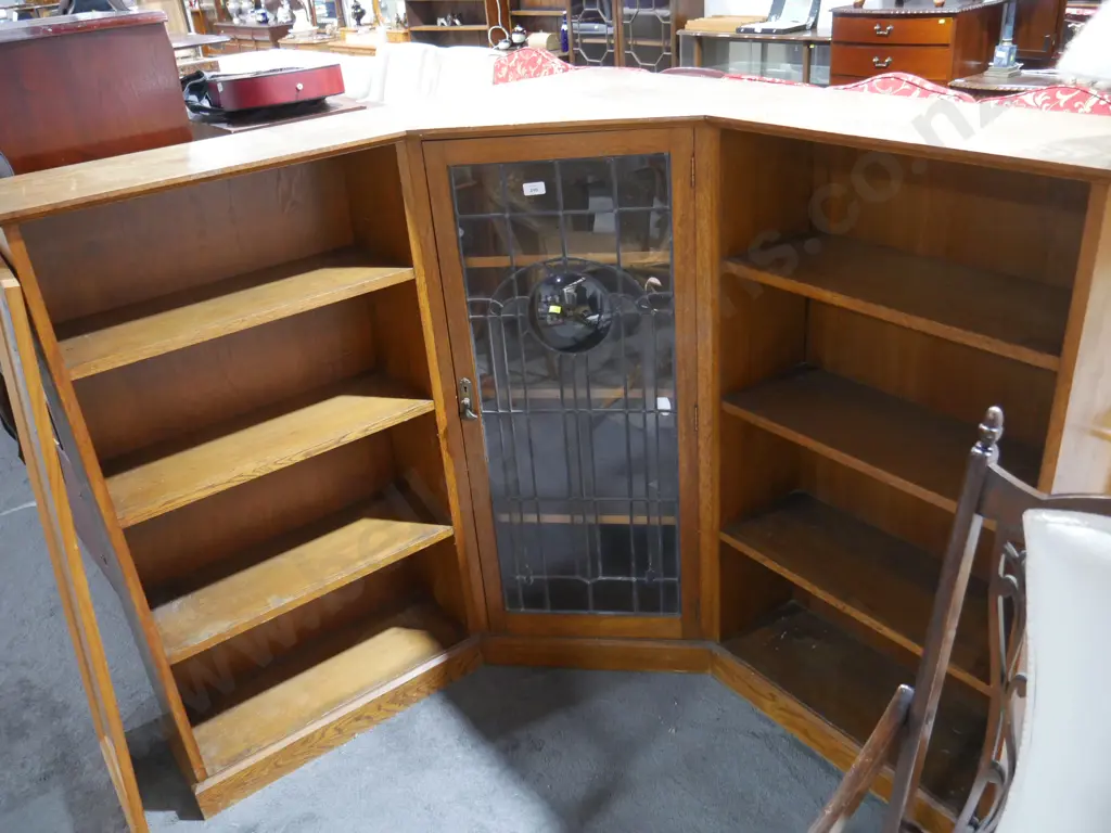 Corner bookcase display cabinet Image 1++