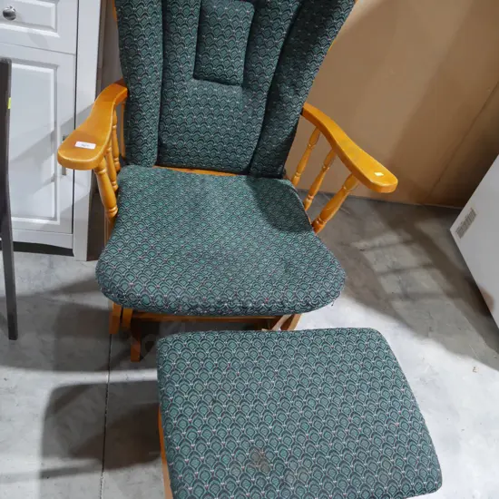 Rocking chair and footstool