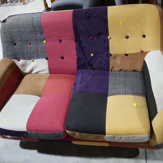 2-seater patchwork settee