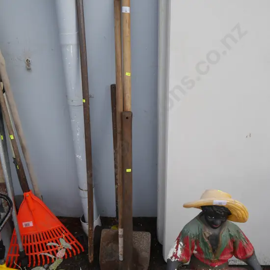 Shovel, pickaxe etc