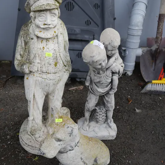 3 garden ornaments