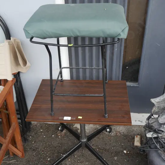 Stool and table