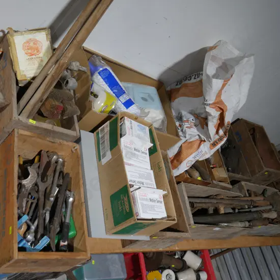 Tools, garage sundries