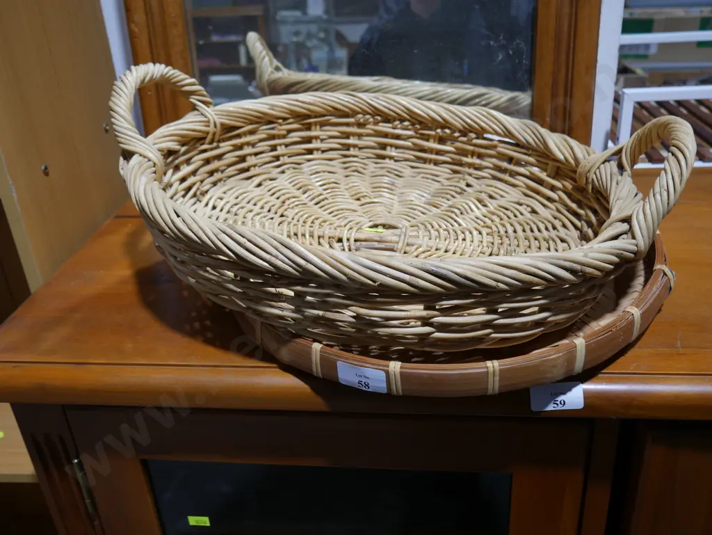 2 cane baskets Image 1++
