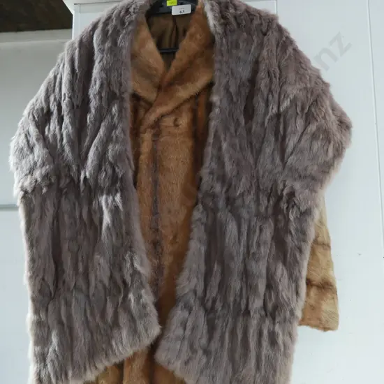 Fur jacket and stole
