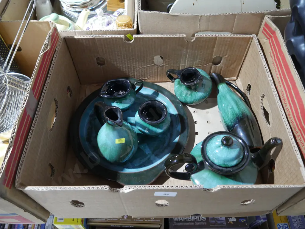 Box of Blue Mountain pottery Image 1++