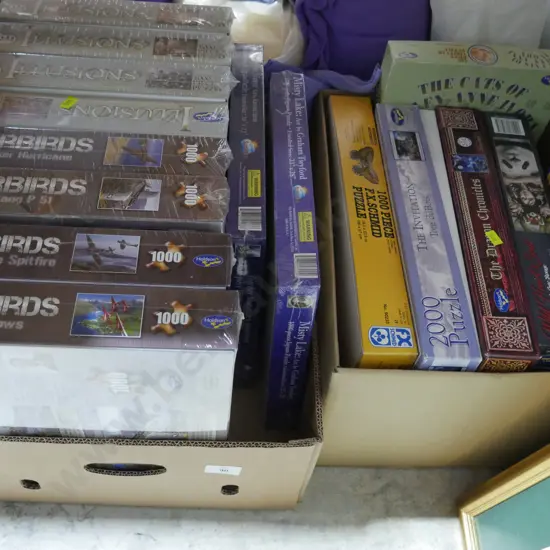 2 boxes jigsaw puzzles
