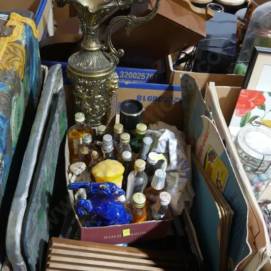 Mini liqueur bottles etc