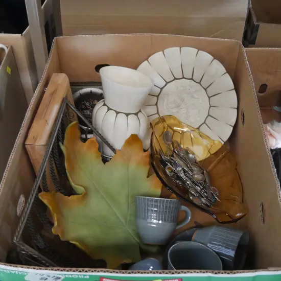 Pottery, glassware etc