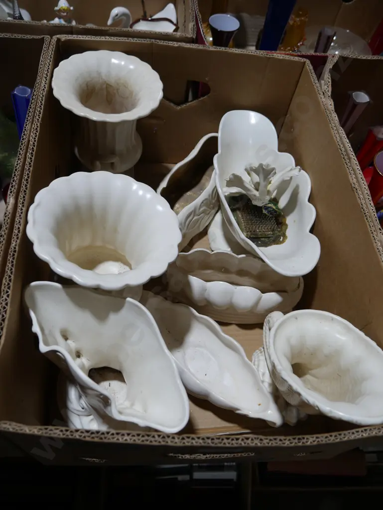 Assorted white vases Image 1++