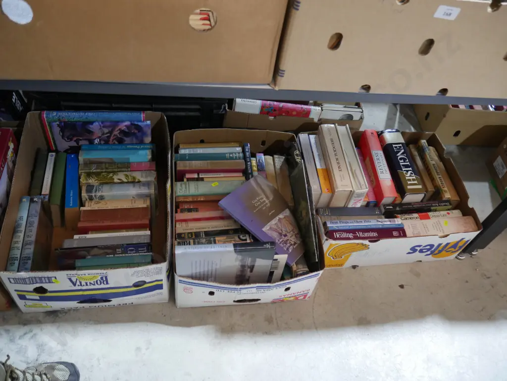 Three boxes of books Image 1++