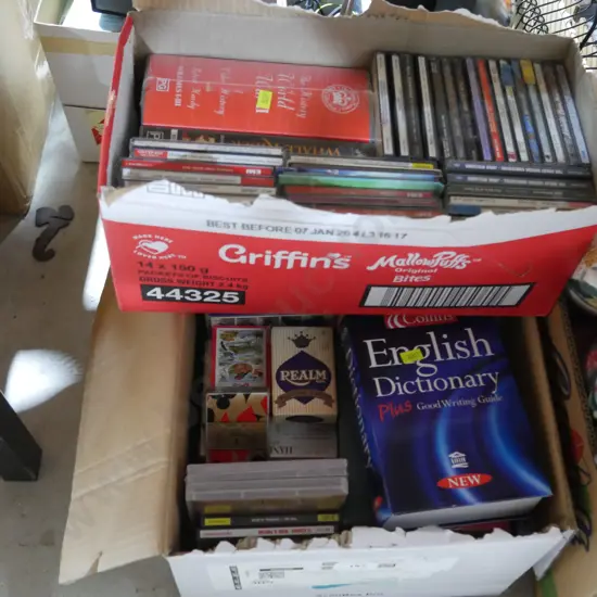 CDs, books etc