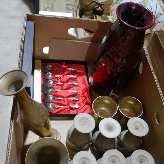 Pottery, brass ware etc