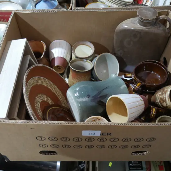 Assorted pottery