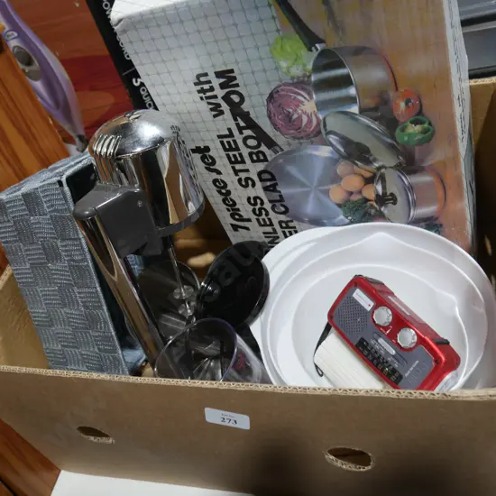 Milkshake maker, pots etc