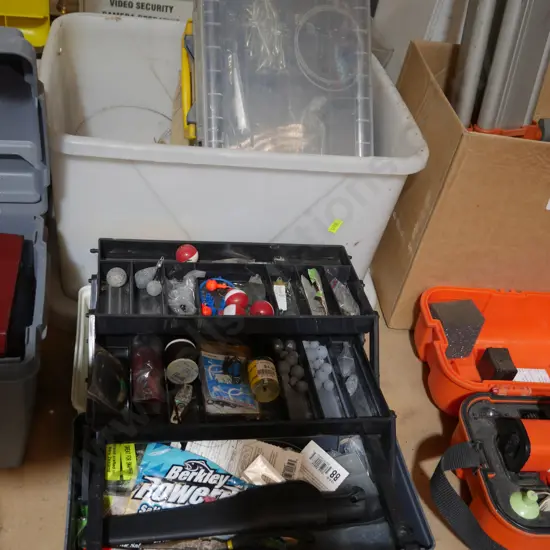 Tackle box, fishing gear