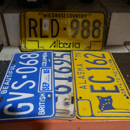 Number plates