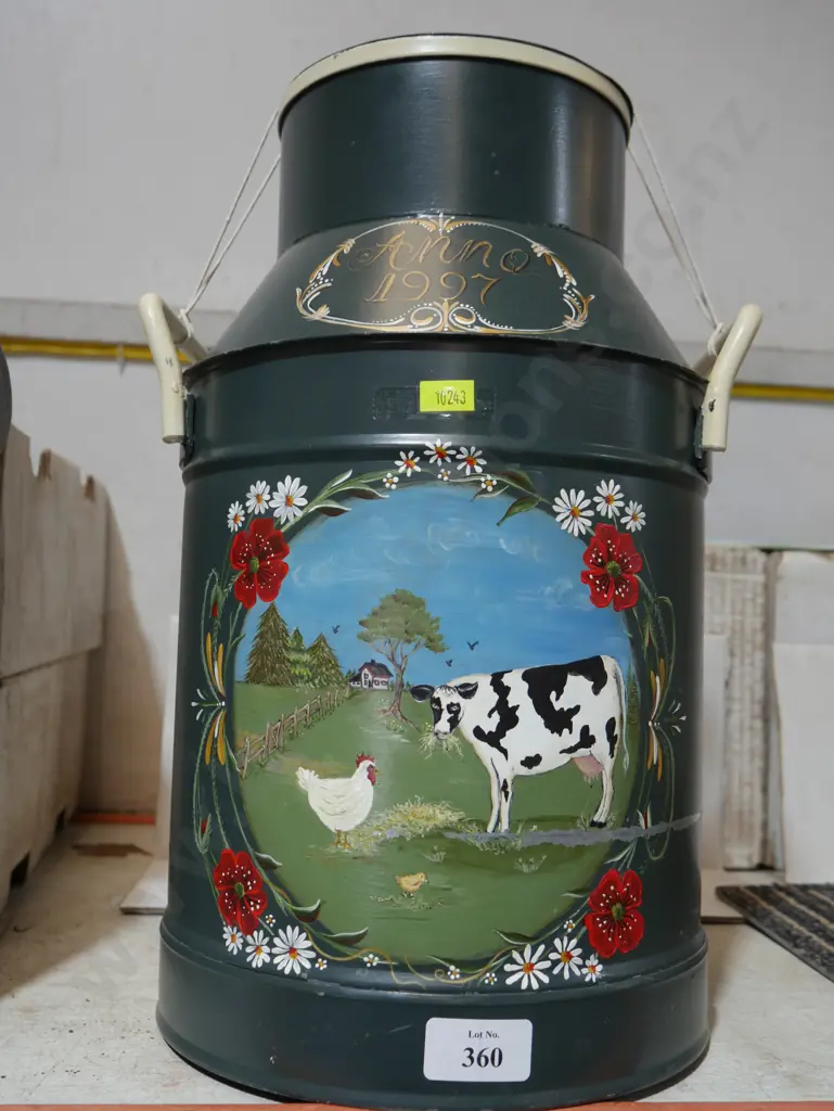 Painted cream can Image 1++