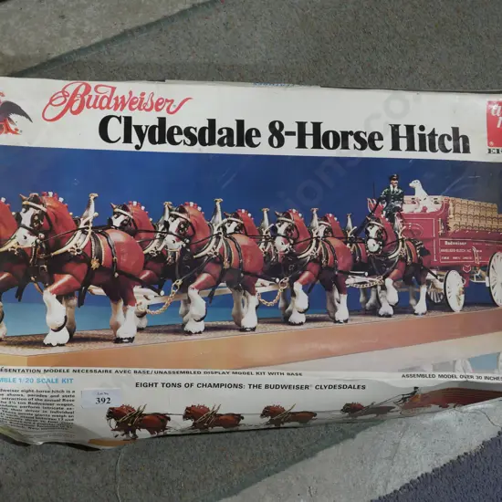 Clydesdale eight horse hitch kitset model